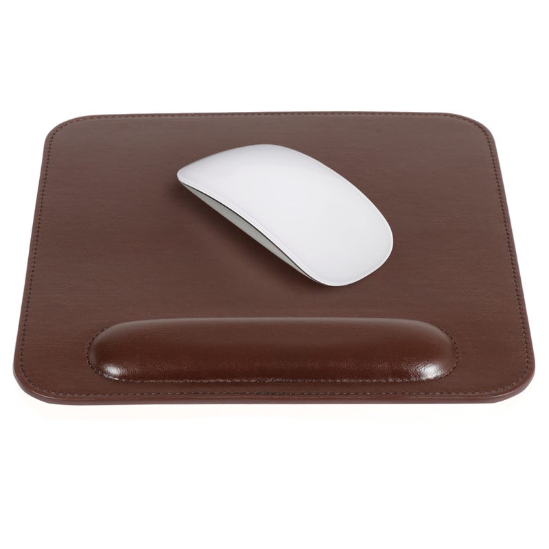 Londo Leather Mouse Pad with Wrist Rest â€“ Ergonomic Support, Non-Slip Base, Smooth Surface - Image 1